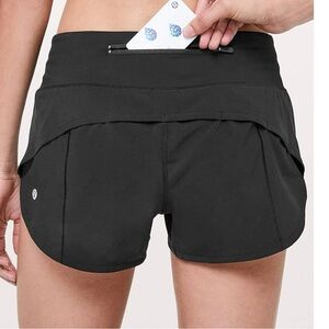 Lululemon Athletica Speed Up 2.5” Women's Black Running Shorts Size 10